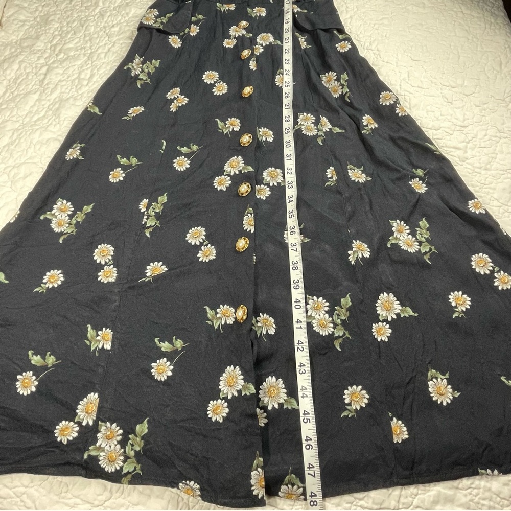 🔥Vintage SL Fashion Floral Sleeveless Midi Dress S/M - Picture 13 of 13